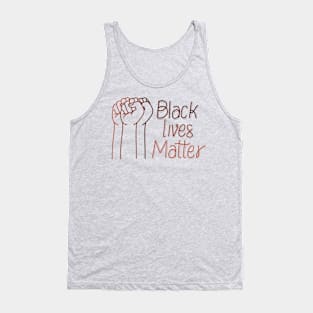 black lives matter with fists Tank Top